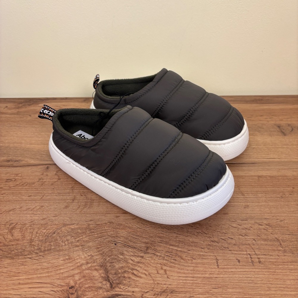 ABOUND Devon Quilted Clog Slipper Olive Night Men Size Small 7-8 Fleece Warm